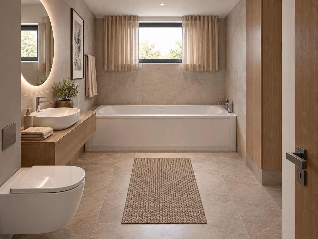 Contemporary Bathroom design — interior photo by GenRoom AI
