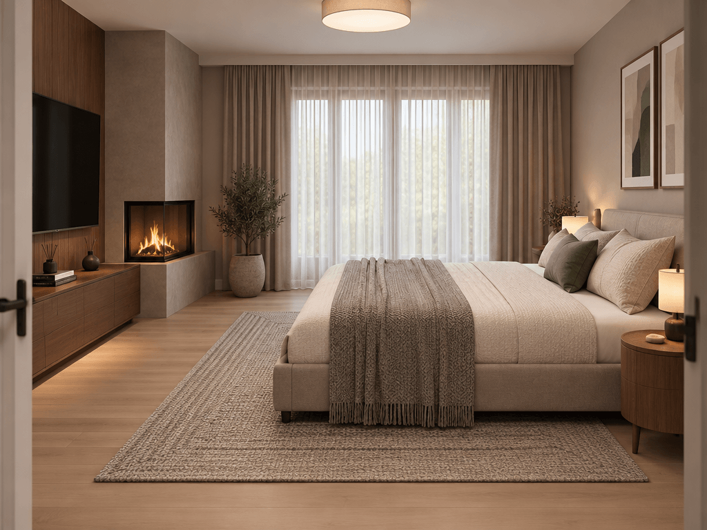 Contemporary Bedroom design — interior photo by GenRoom AI