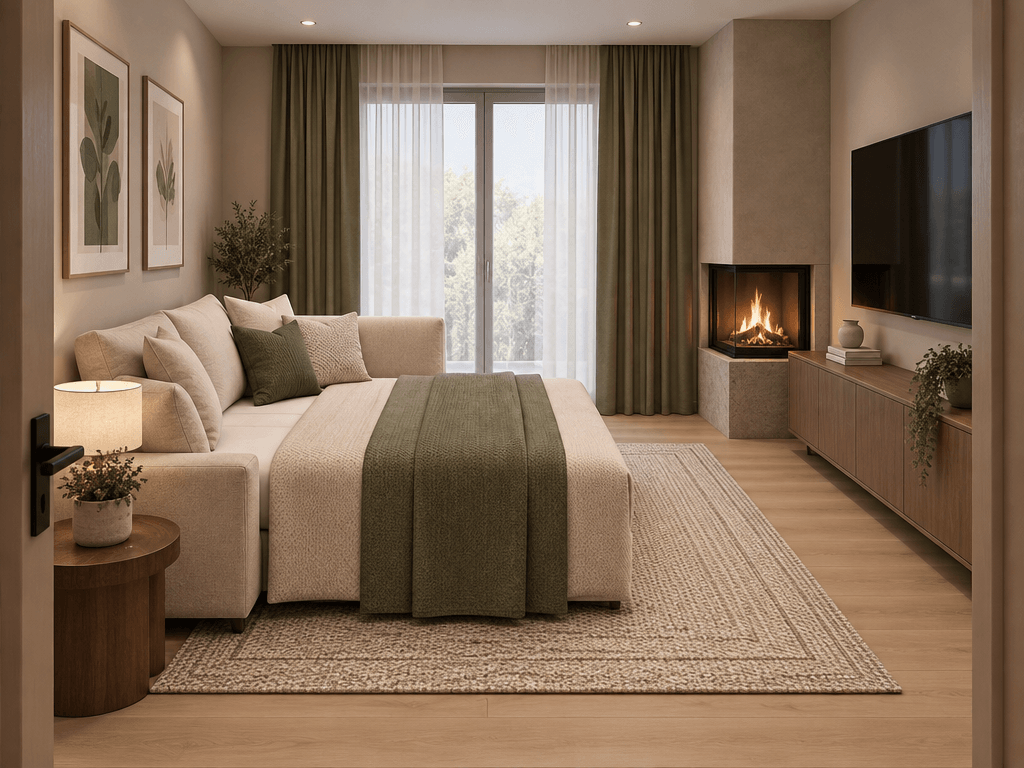 Contemporary Bedroom design — interior photo by GenRoom AI