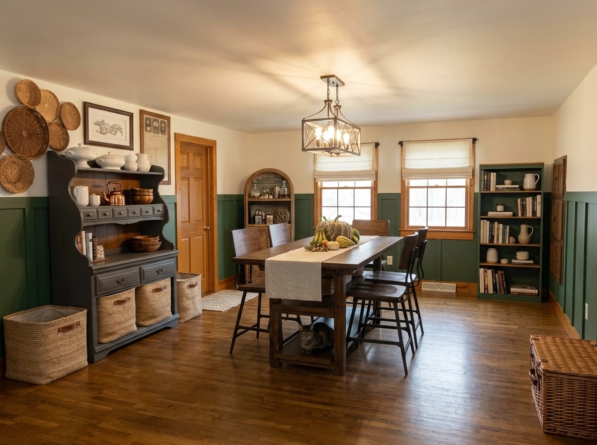 Interior design in Modern Farmhouse style — dining_room by GenRoom AI