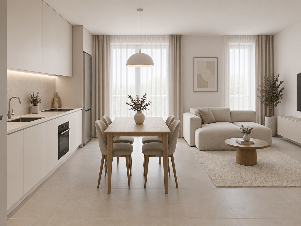 Minimalism Living Room design — interior photo by GenRoom AI