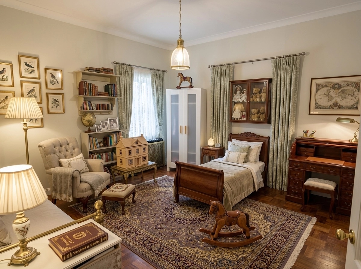 Classic Kids Room design — interior photo by GenRoom AI