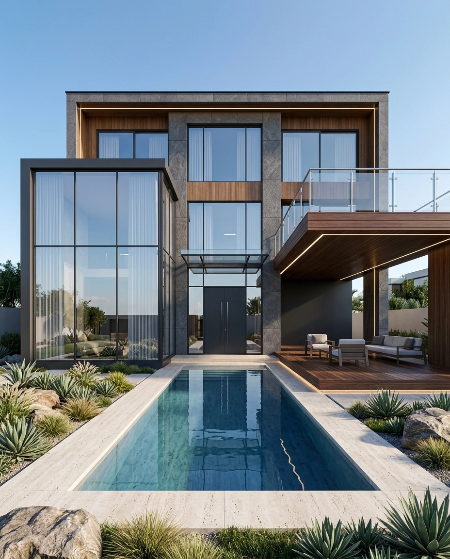 Contemporary Facade Facade design — facade photo by GenRoom AI