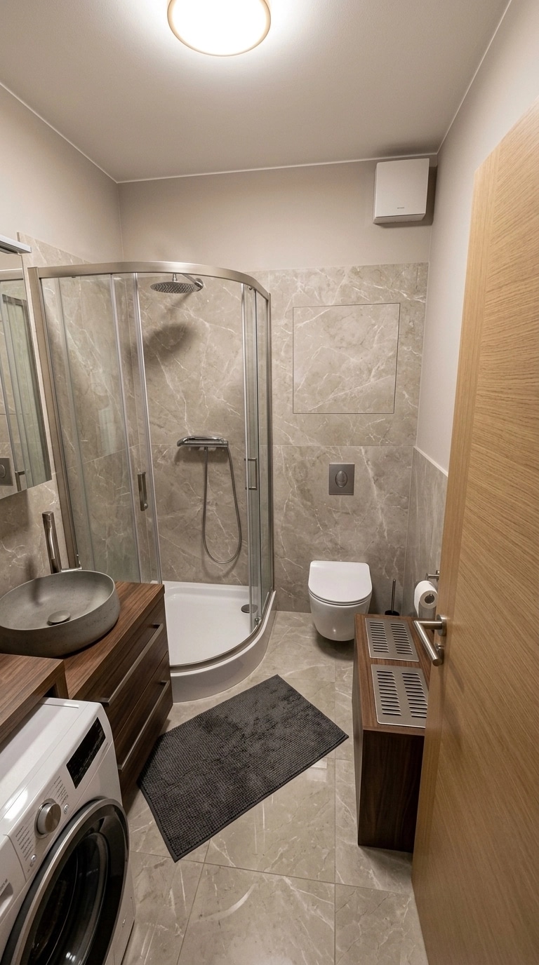 Bathroom interior in Contemporary style — photo by GenRoom AI