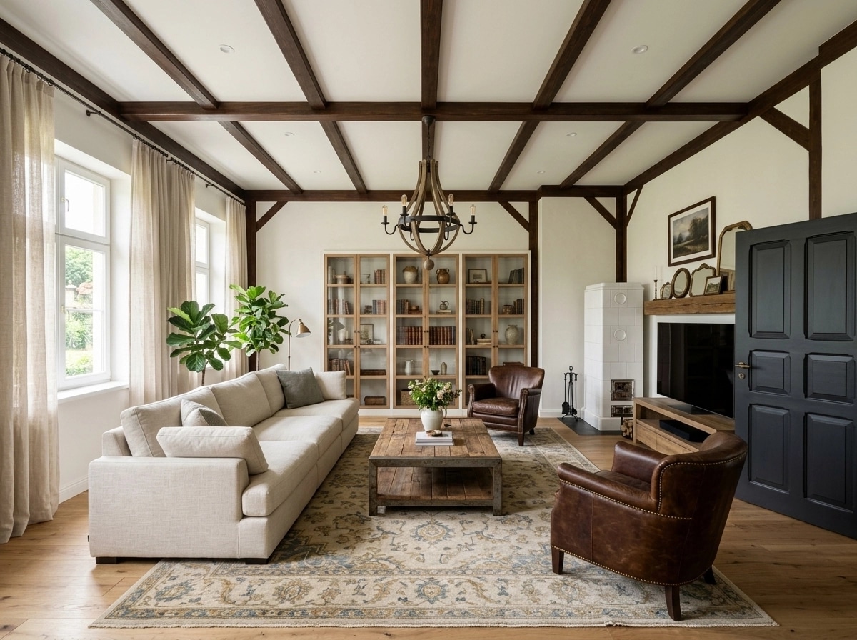 Modern Farmhouse Living Room design — interior photo by GenRoom AI