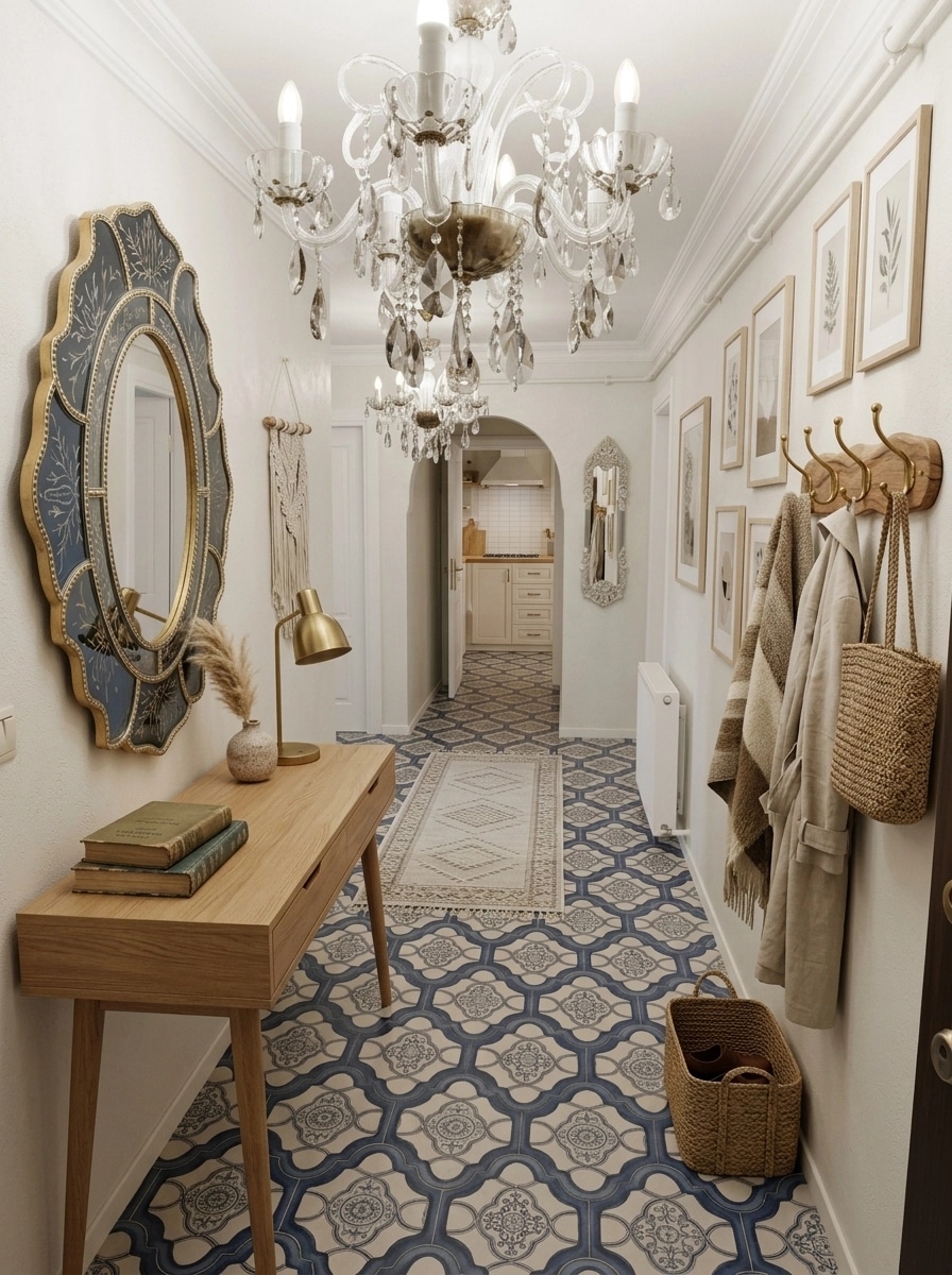 Interior design in Bohemian style — Hallway by GenRoom AI