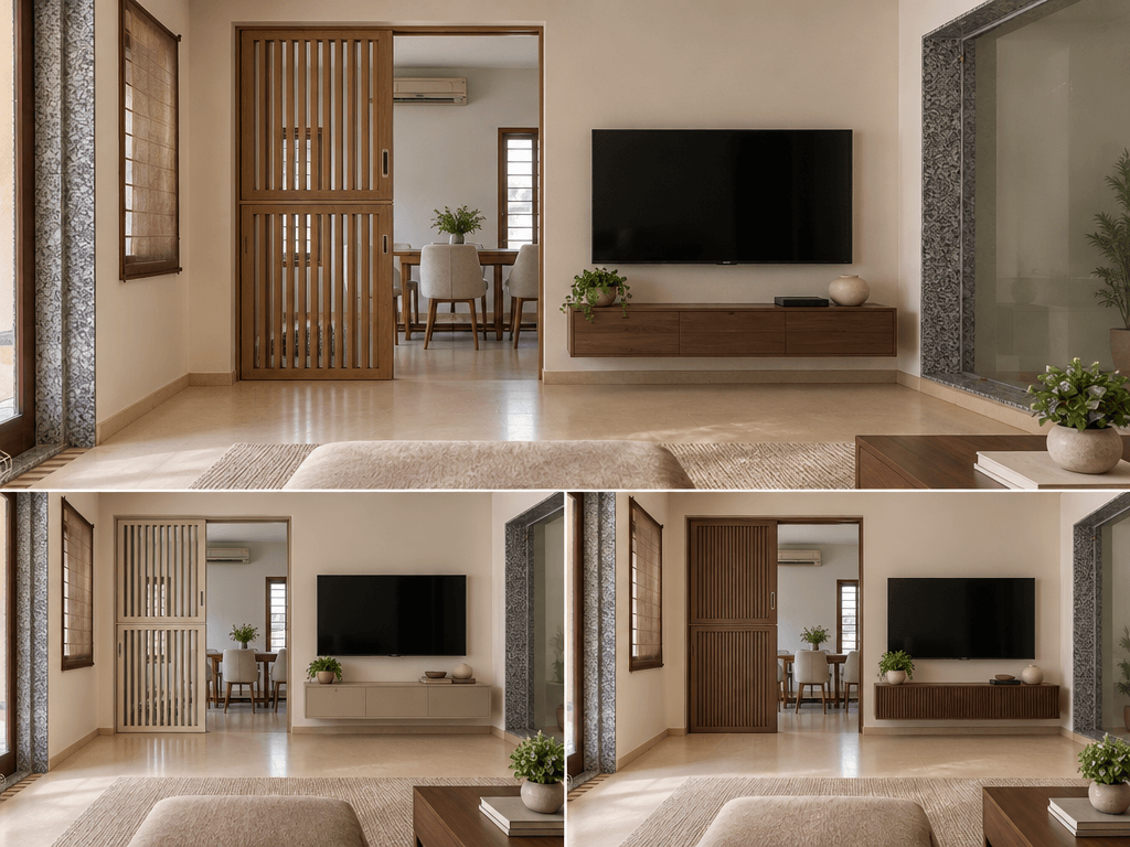 Design d'intérieur en style Contemporary — Salon par GenRoom AI