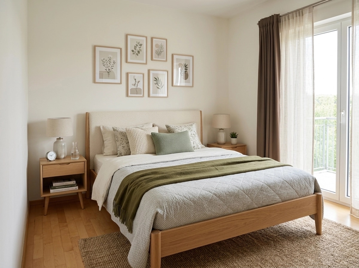 Scandinavian Bedroom design — interior photo by GenRoom AI