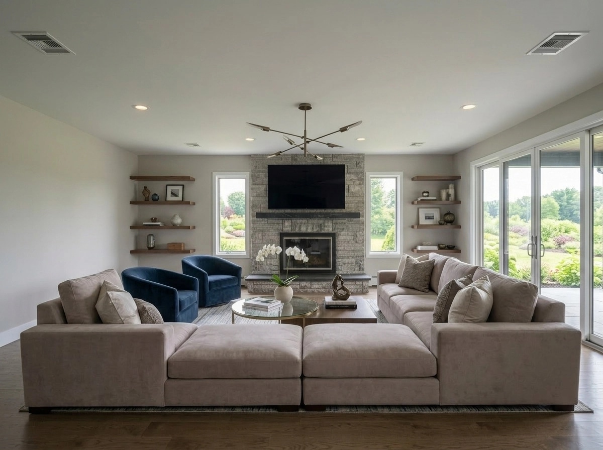 Interior design in Contemporary style — Living Room by GenRoom AI