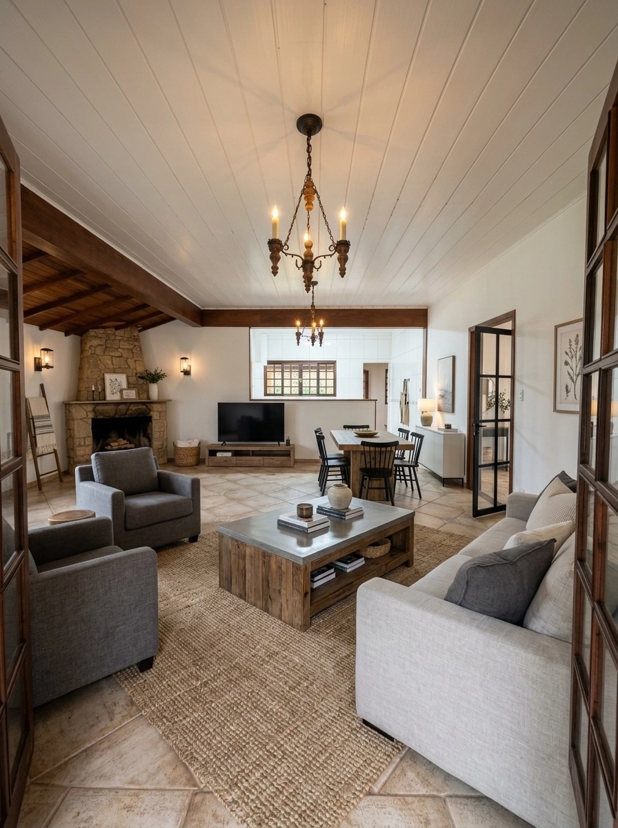 Modern Farmhouse Living Room design — interior photo by GenRoom AI