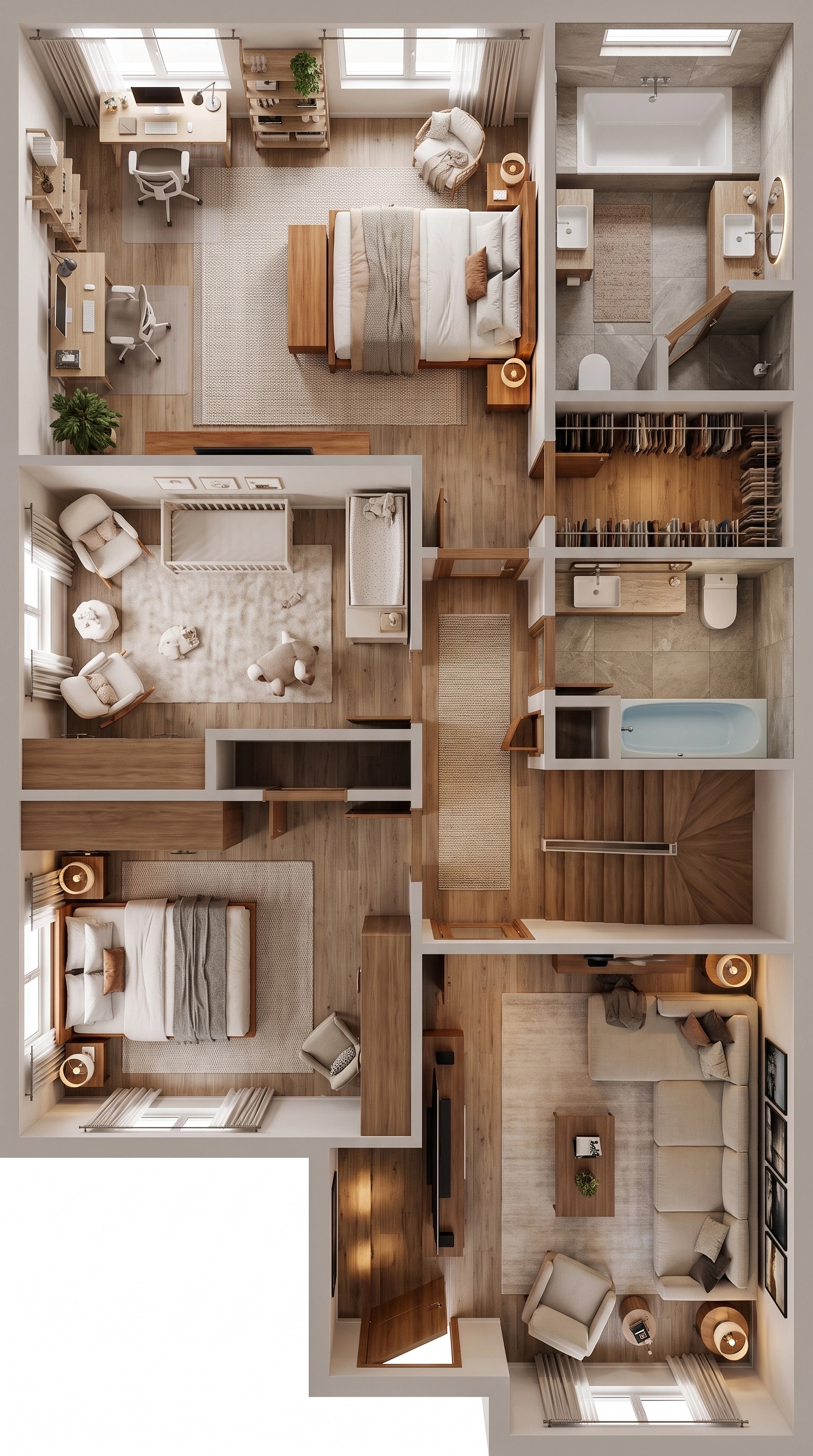 Interior design in Contemporary style — Living Room by GenRoom AI