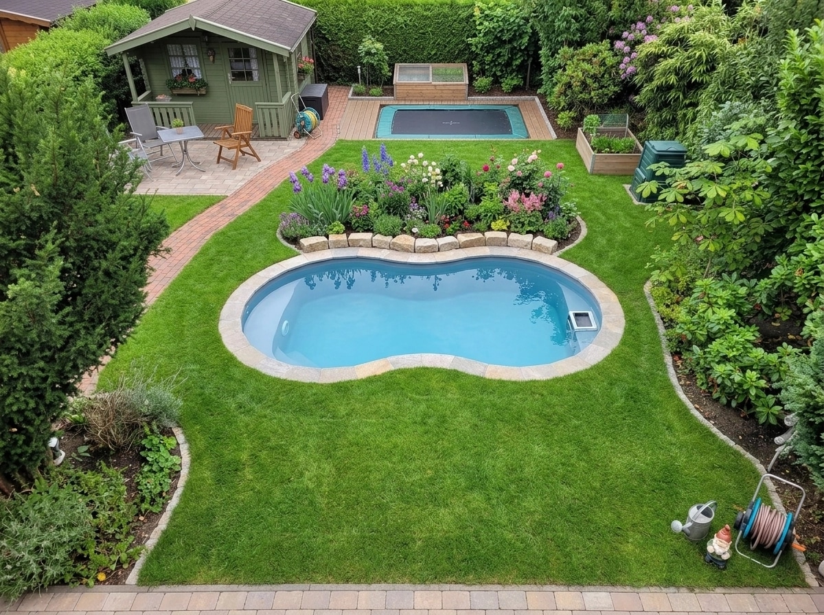 Landscape design in German Garden style — Yard by GenRoom AI