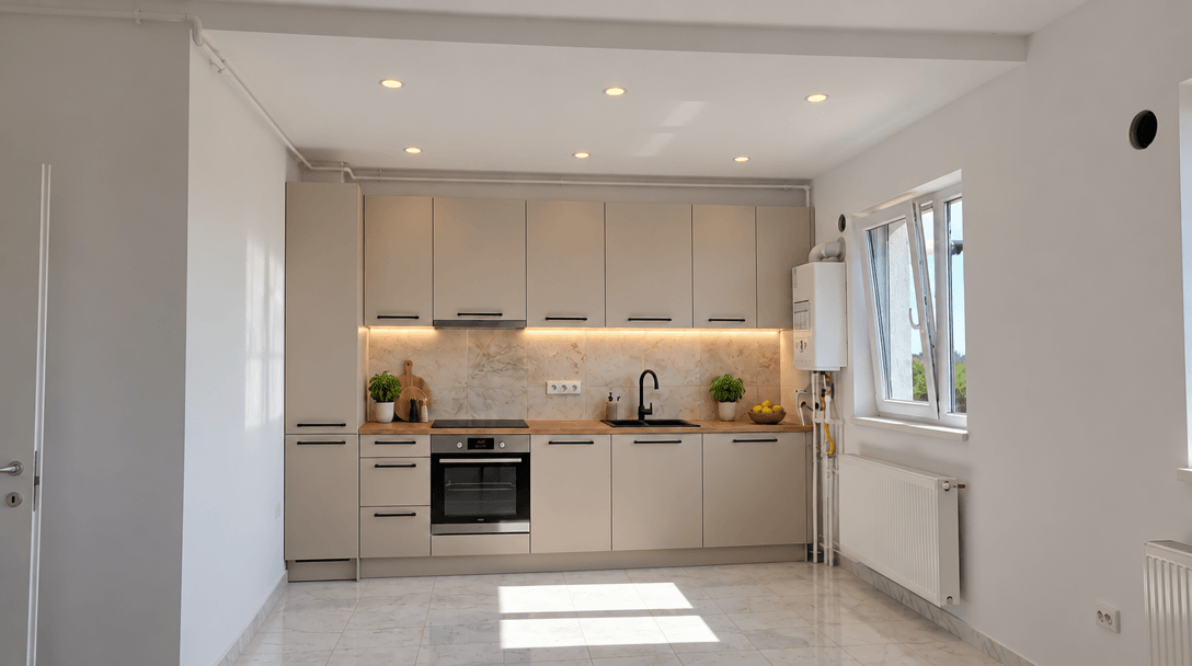 Kitchen interior in no_style style — photo by GenRoom AI