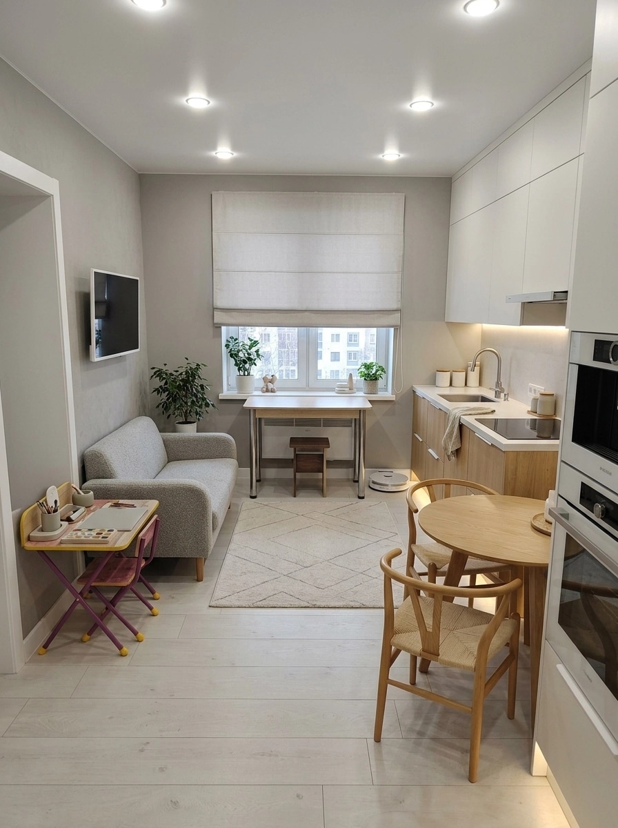 Scandinavian Kitchen design — interior photo by GenRoom AI