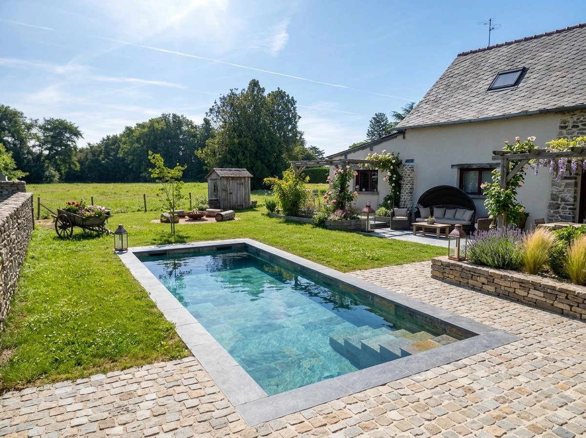 Country Rustic Garden Yard design — yard photo by GenRoom AI