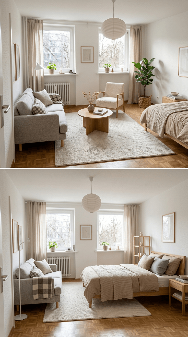Interior design in Scandinavian style — Living Room by GenRoom AI
