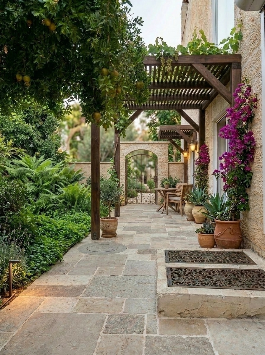 Landscape design in Scandinavian Garden style — Yard by GenRoom AI