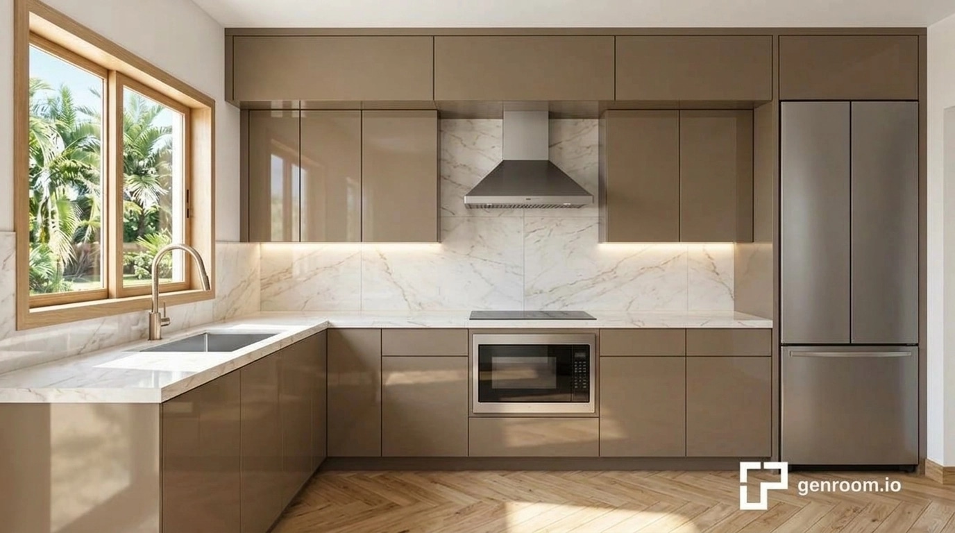 Kitchen interior in no_style style — photo by GenRoom AI