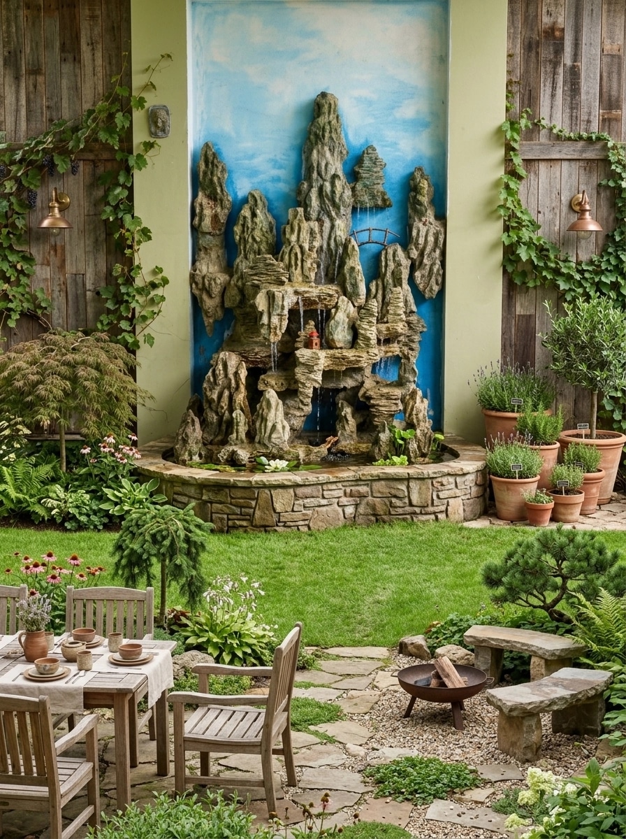 Country Rustic Garden Yard design — yard photo by GenRoom AI