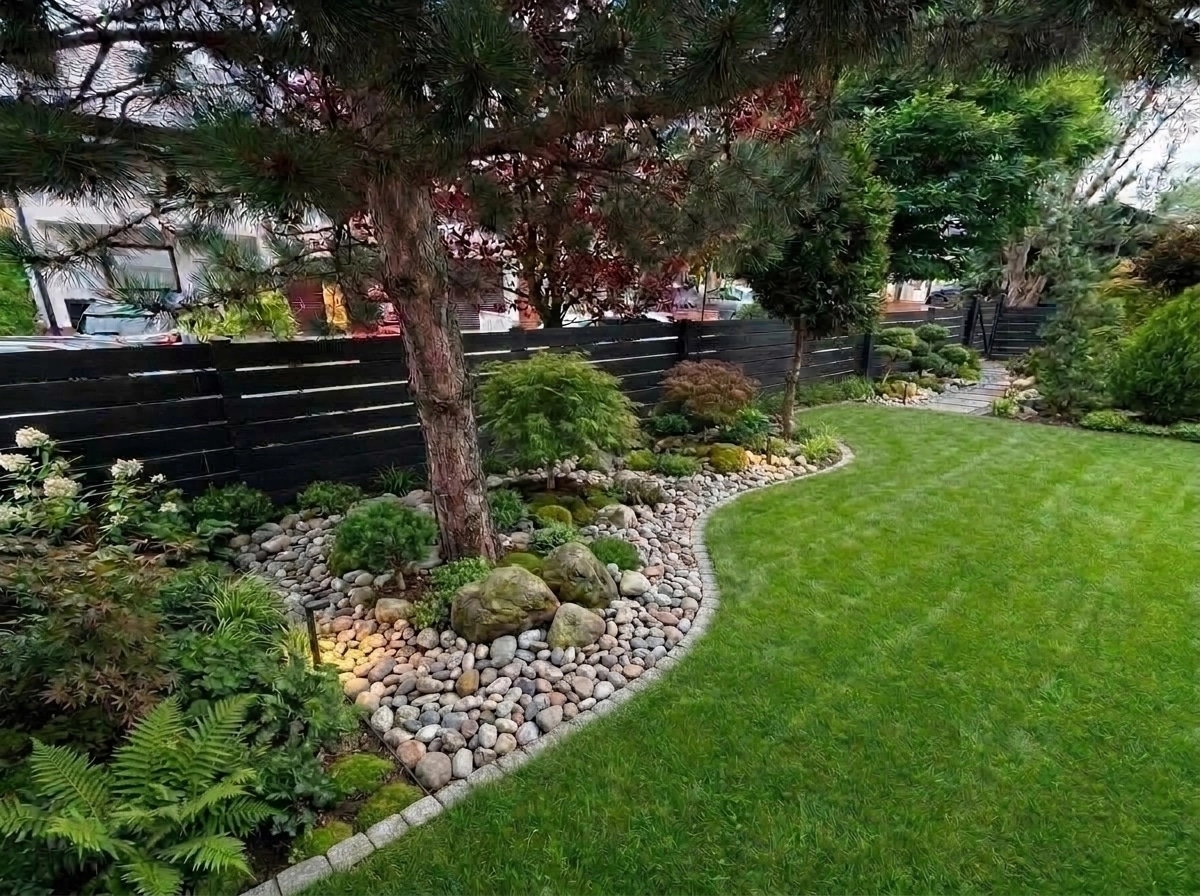 Landscape design in Minimalist Yard style — Yard by GenRoom AI