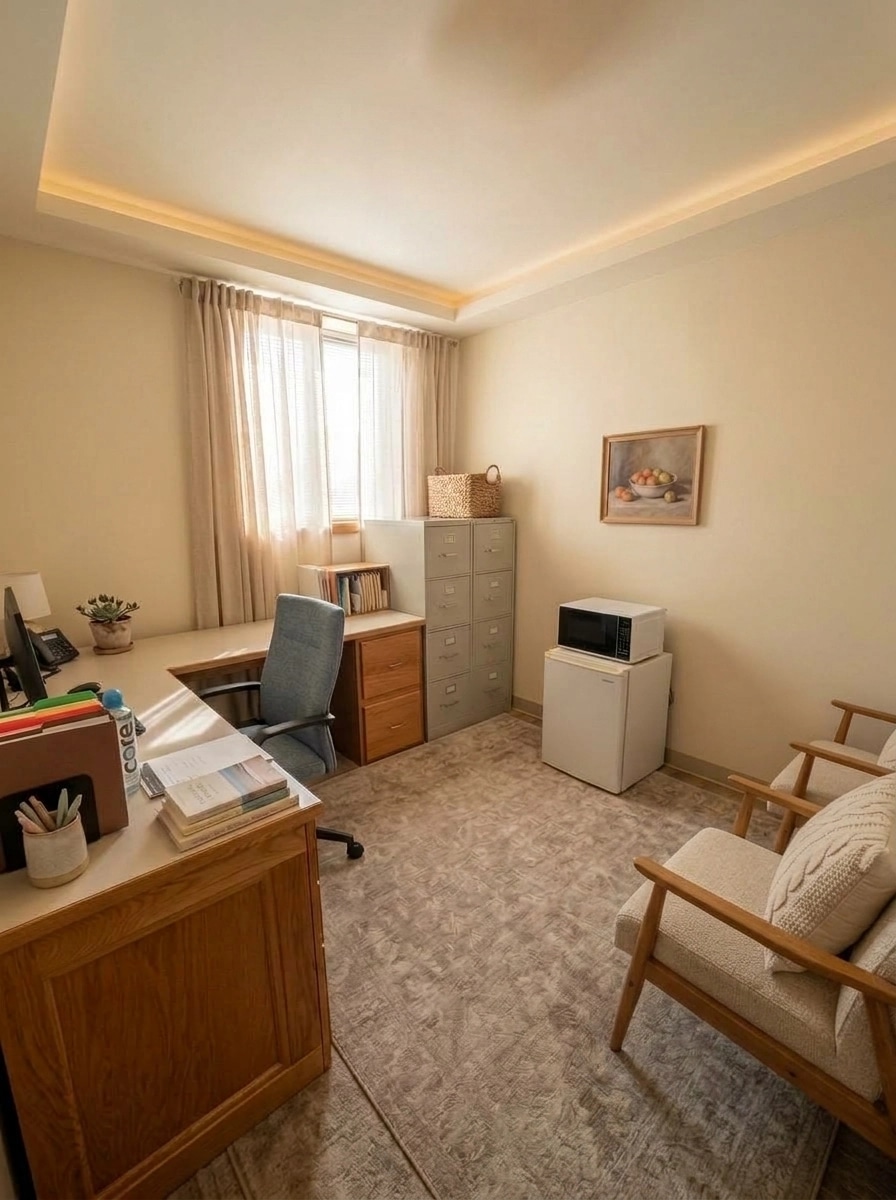 Office interior in no_style style — photo by GenRoom AI