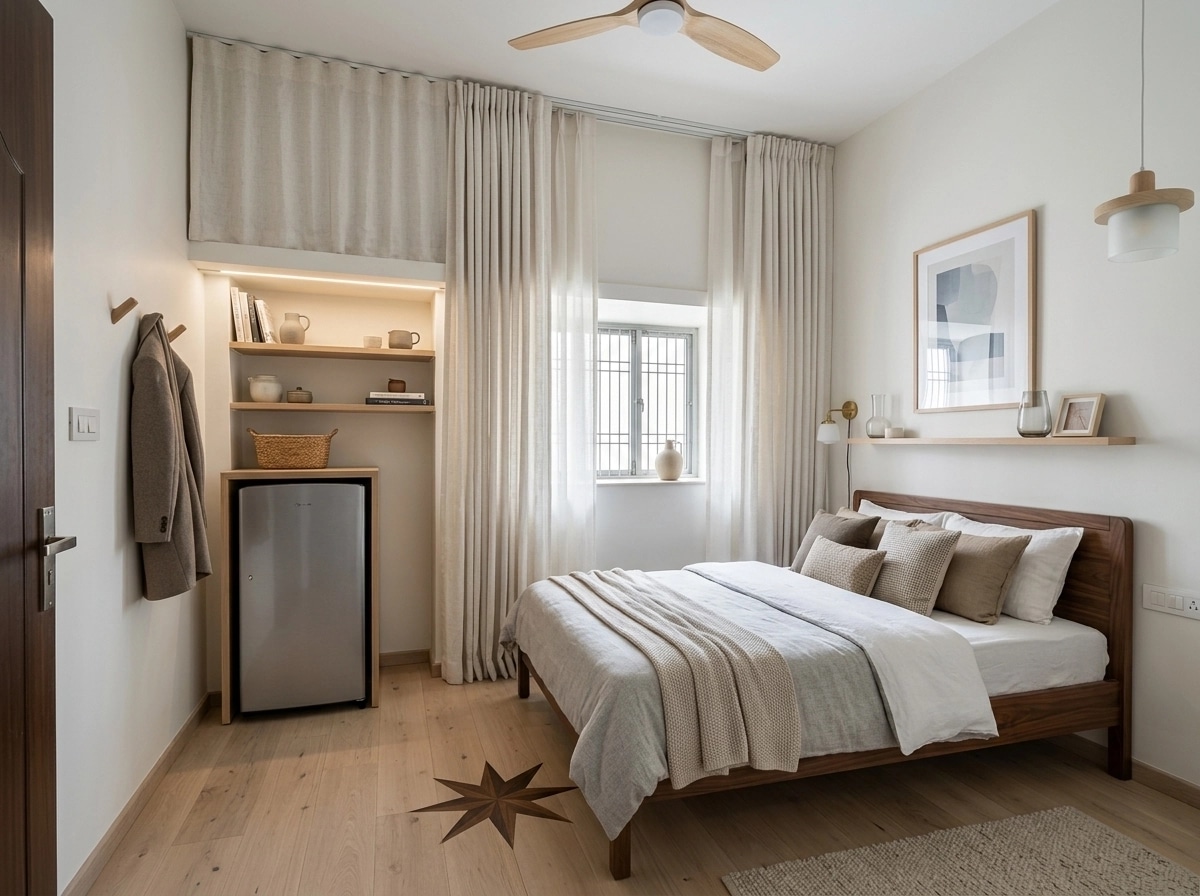 Interior design in Scandinavian style — Bedroom by GenRoom AI