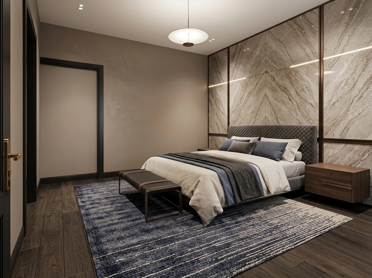 Contemporary Bedroom design — interior photo by GenRoom AI