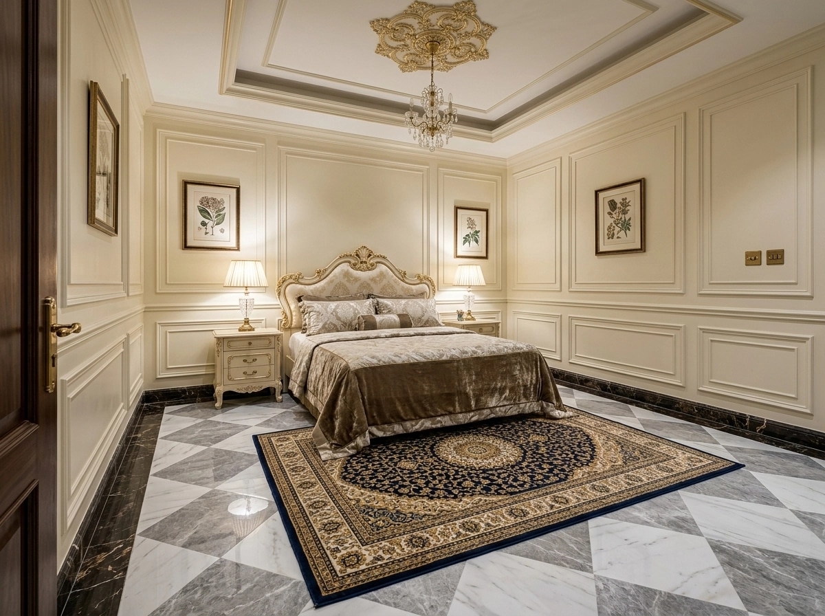 Neoclassic Bedroom design — interior photo by GenRoom AI