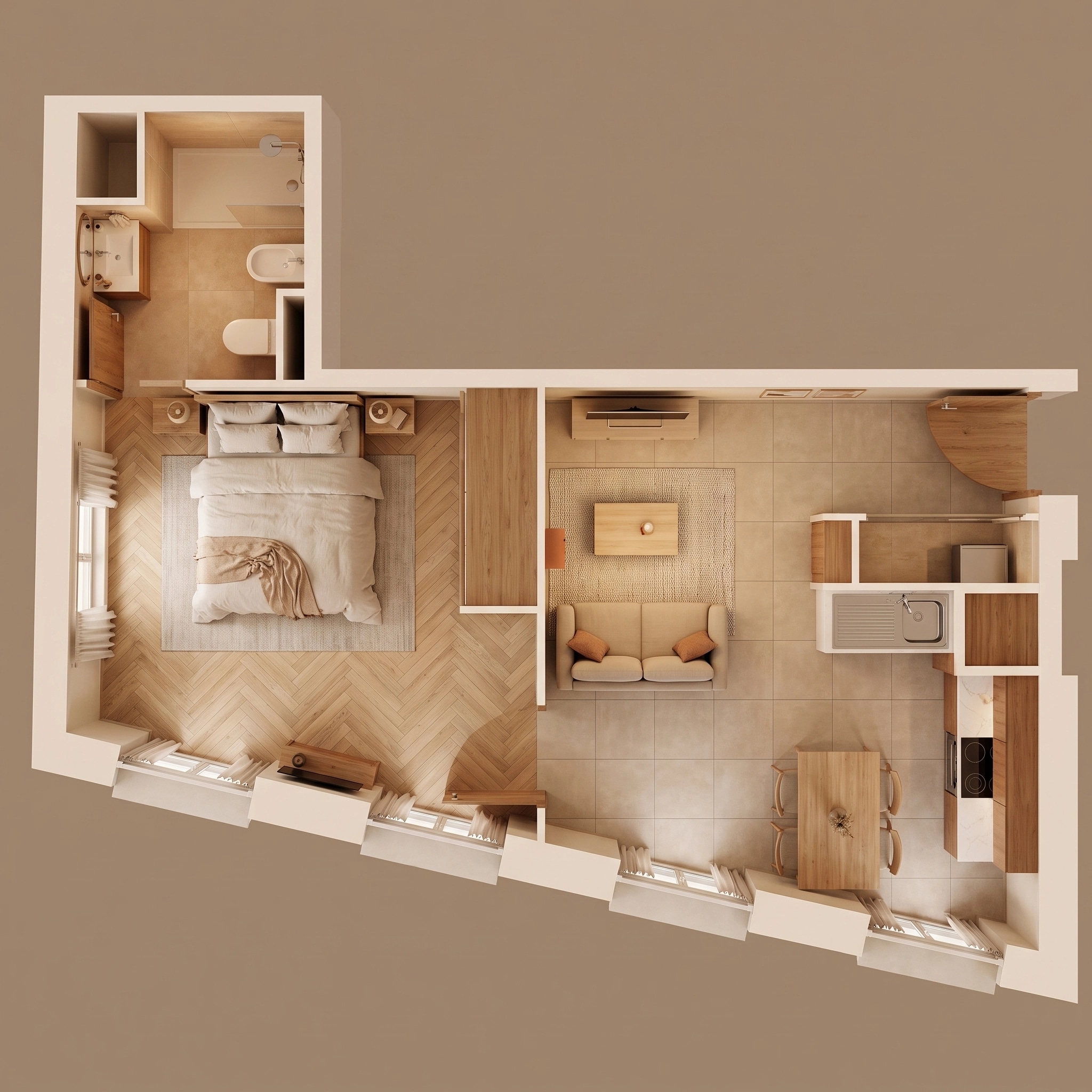 Scandinavian Living Room design — interior photo by GenRoom AI