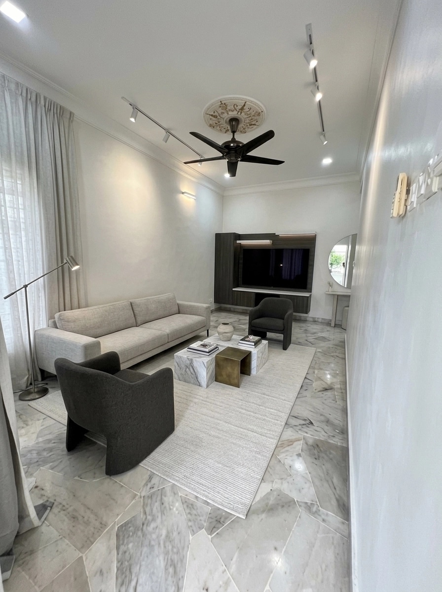 Minimalism Living Room design — interior photo by GenRoom AI