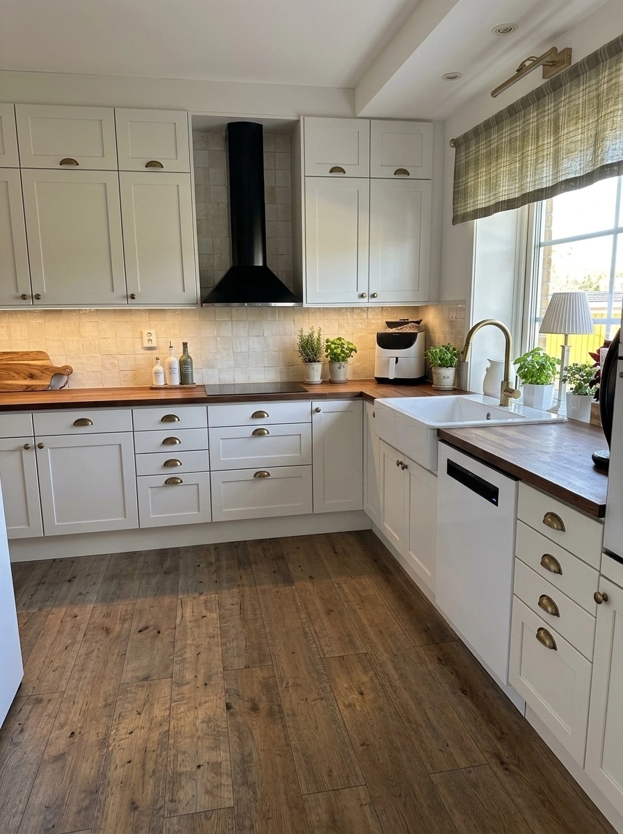 Kitchen interior in Modern Farmhouse style — photo by GenRoom AI