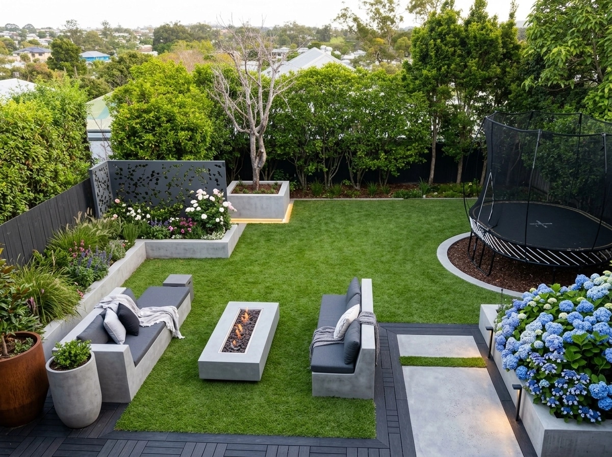 Contemporary Yard Yard design — yard photo by GenRoom AI