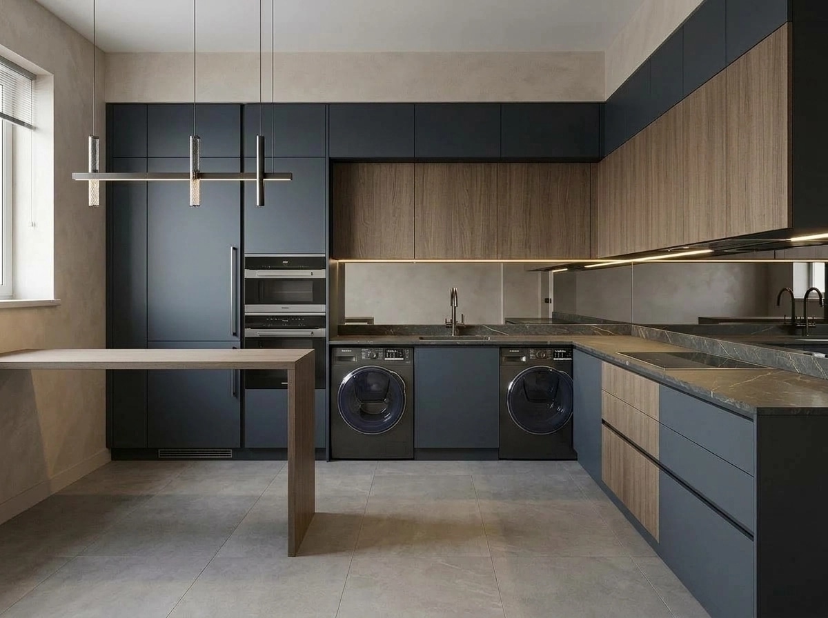 Interior design in Contemporary style — Kitchen by GenRoom AI