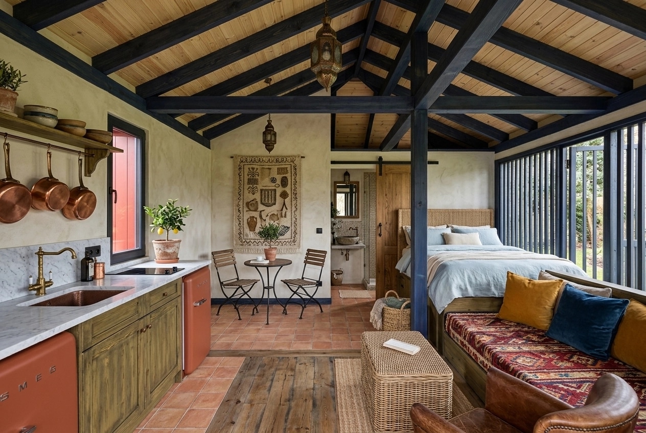 Interior design in Mediterranean style — studio by GenRoom AI