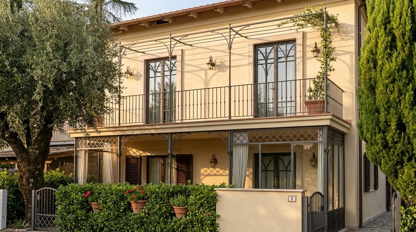 Facade design in Italian Villa Facade style — Facade by GenRoom AI