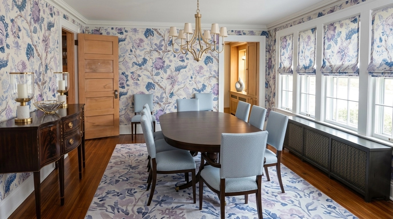 Interior design in Transitional style — dining_room by GenRoom AI
