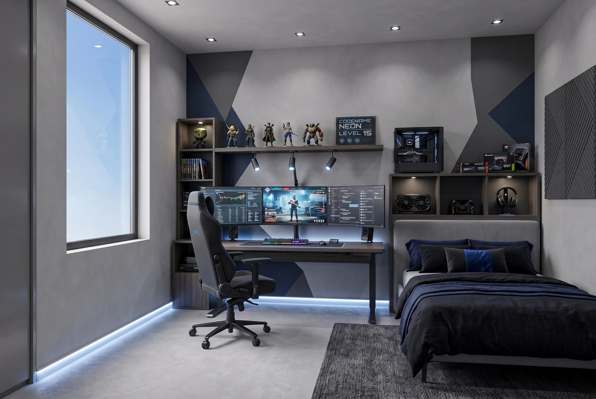 Interior design in Contemporary style — Bedroom by GenRoom AI