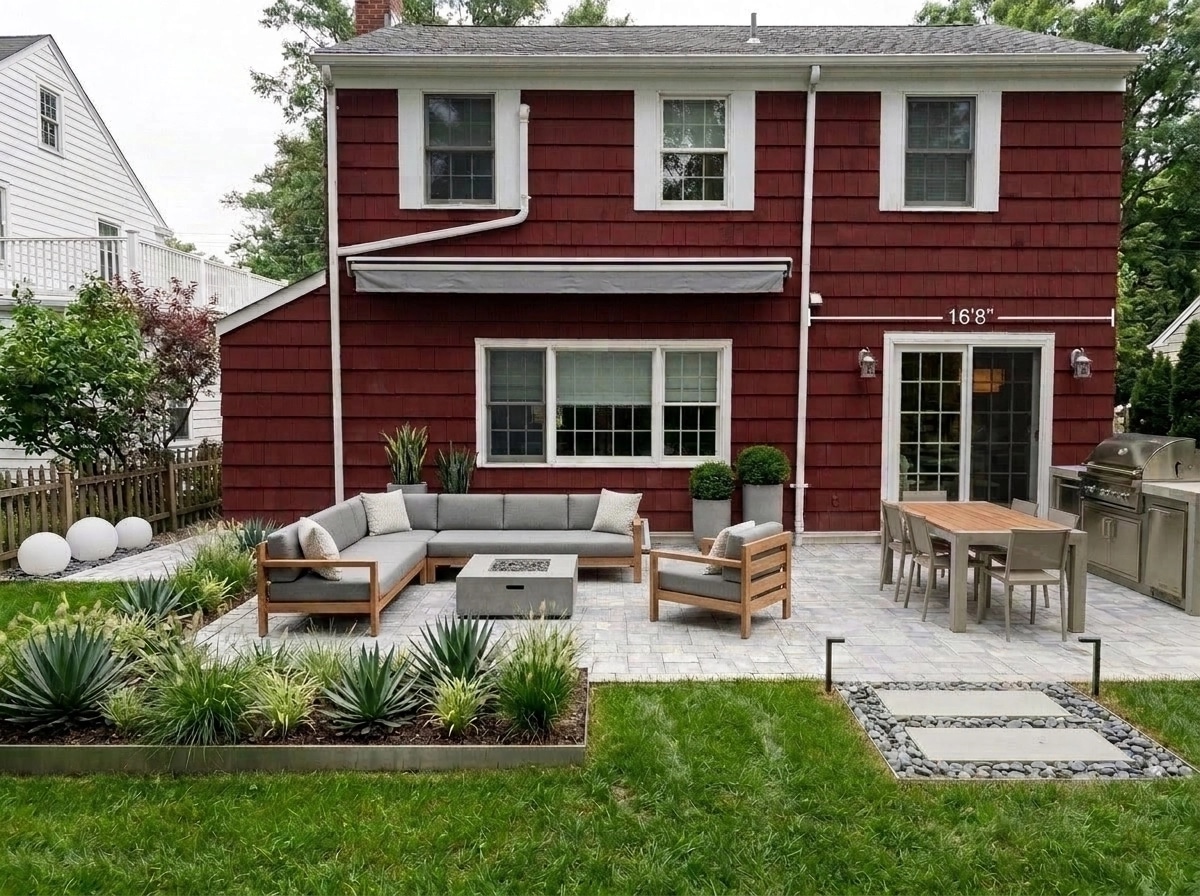 Landscape design in Minimalist Yard style — Yard by GenRoom AI