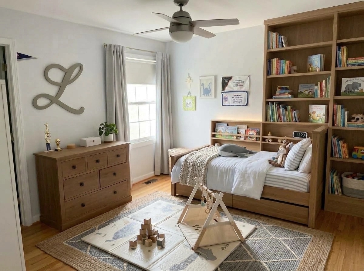 Scandinavian Habitación Infantil design — interior photo by GenRoom AI