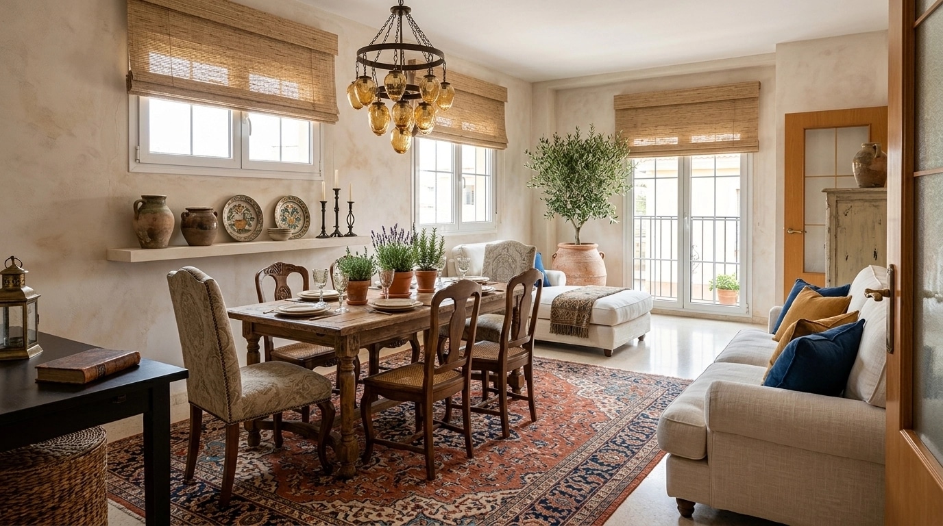 Interior design in Mediterranean style — dining_room by GenRoom AI