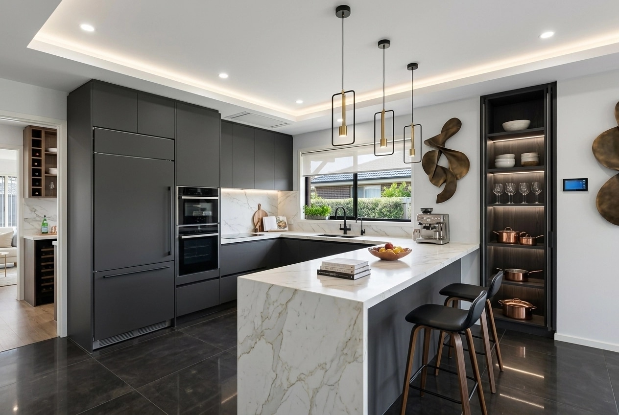 Interior design in Contemporary style — Kitchen by GenRoom AI