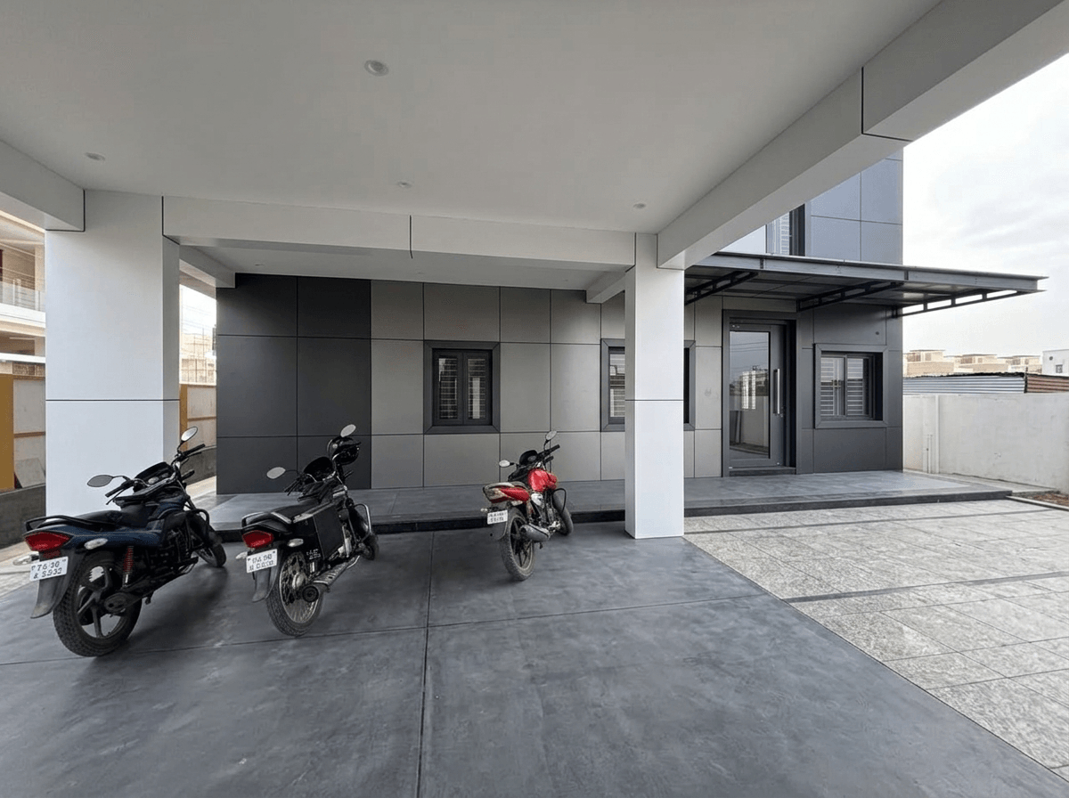 Facade design in Hi-Tech Facade style — Facade by GenRoom AI