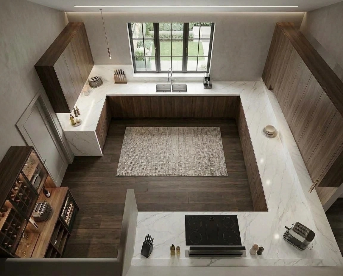 Interior design in Contemporary style — Kitchen by GenRoom AI