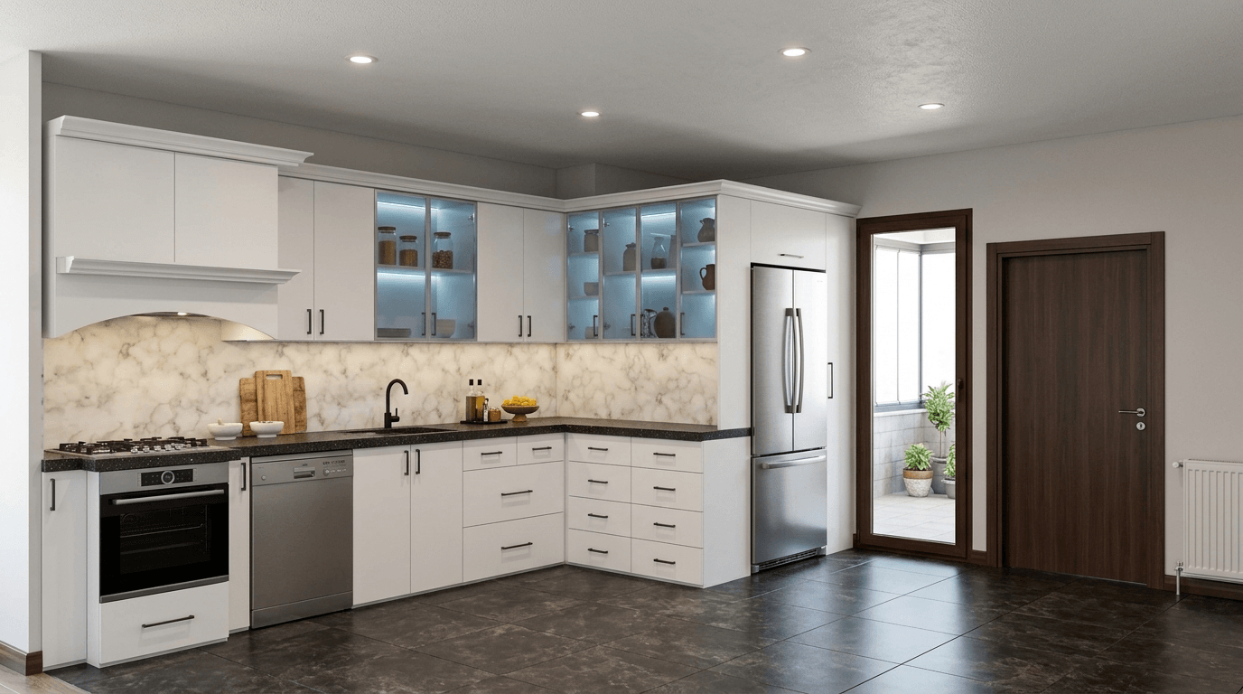 Kitchen interior in no_style style — photo by GenRoom AI