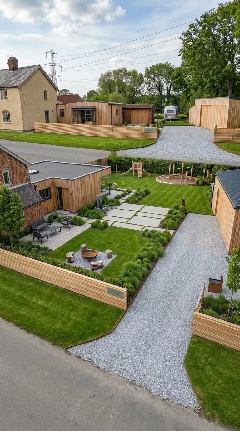 Landscape design in Minimalist Yard style — Yard by GenRoom AI