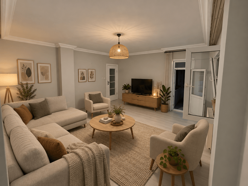 Scandinavian Living Room design — interior photo by GenRoom AI