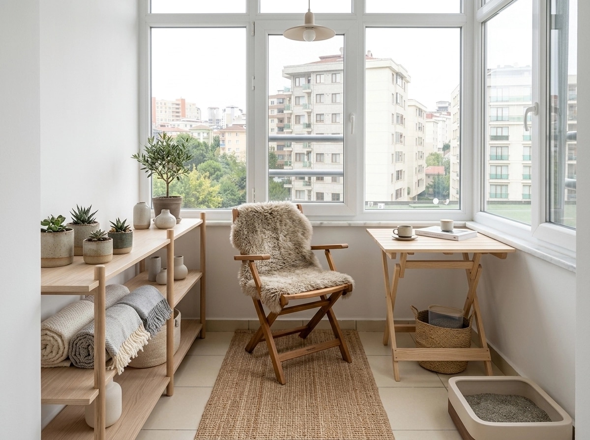 Interior design in Scandinavian style — balcony by GenRoom AI