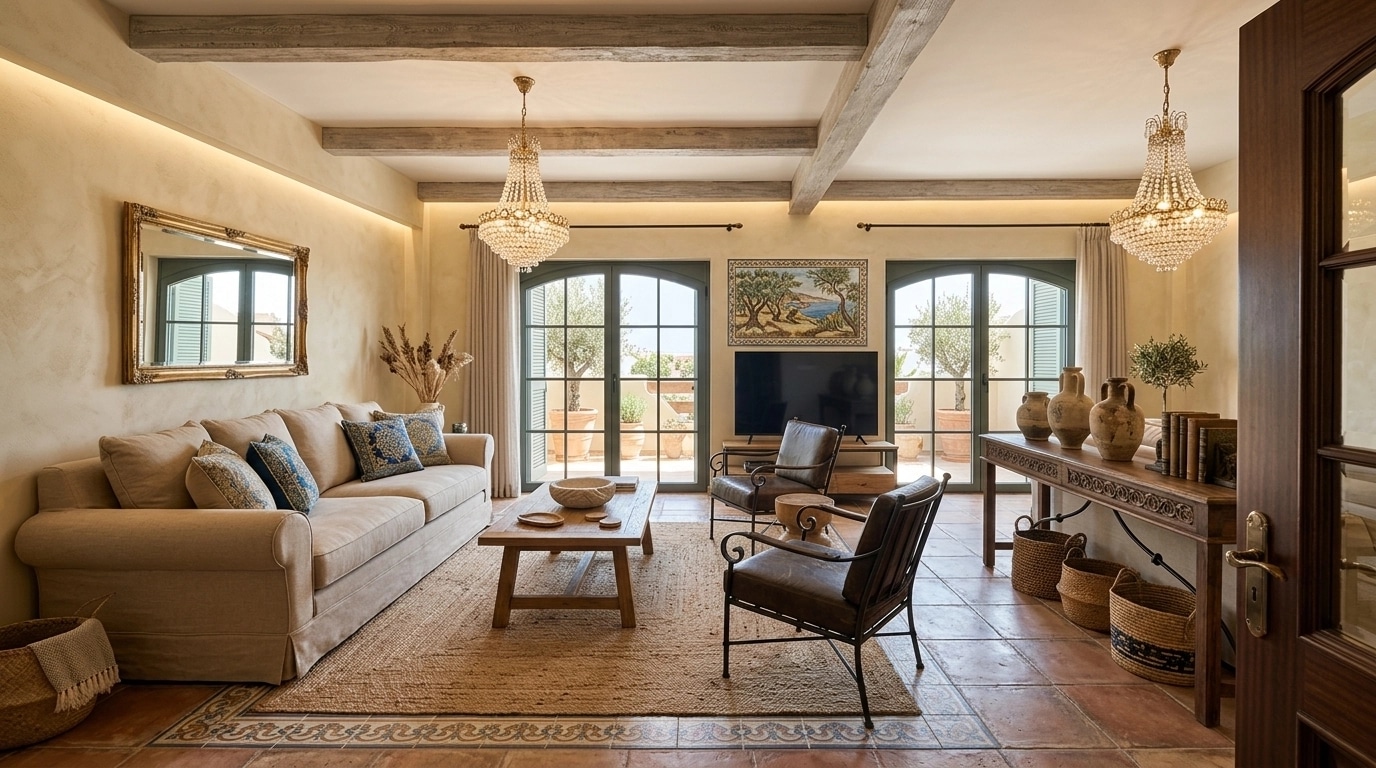 Interior design in Mediterranean style — Living Room by GenRoom AI