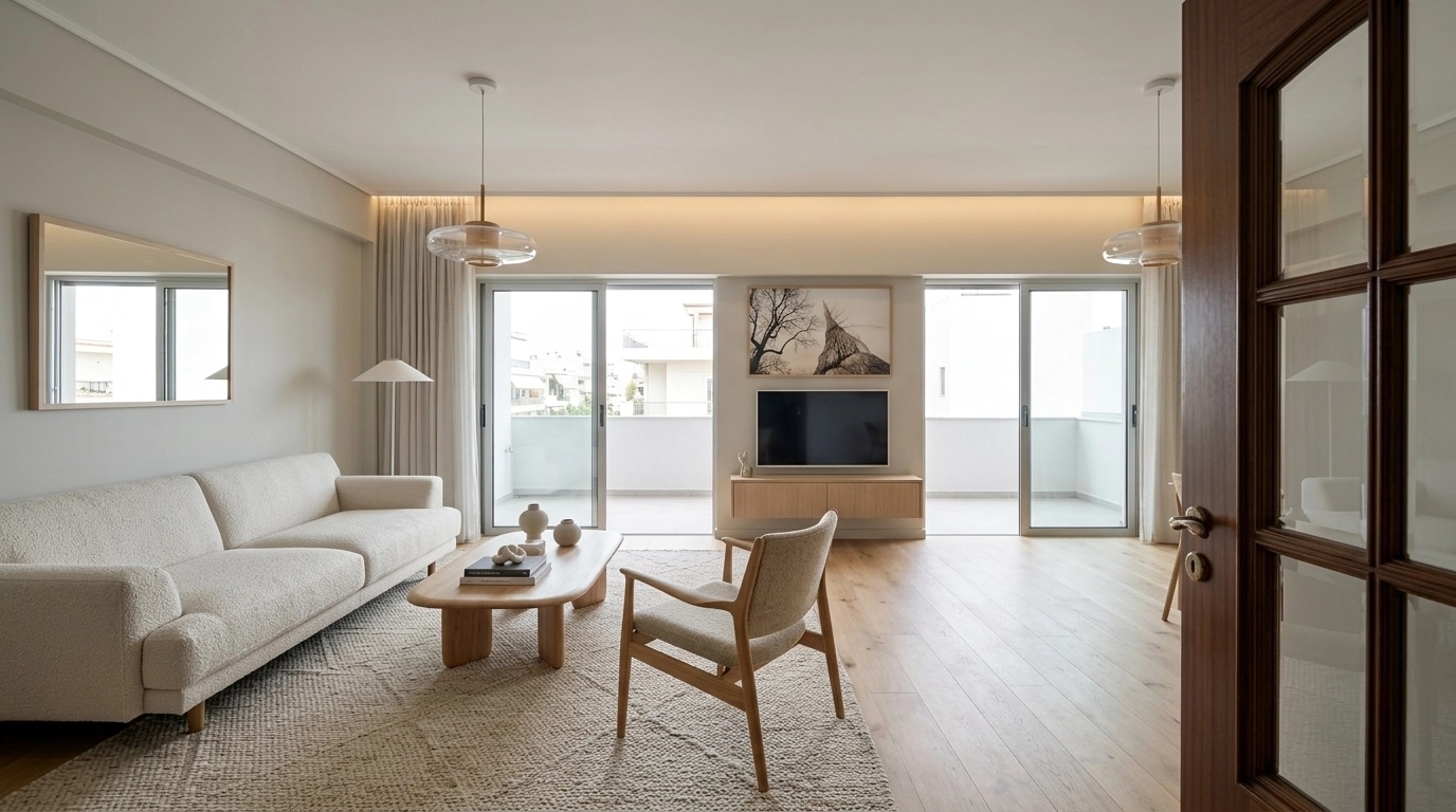 Scandinavian Living Room design — interior photo by GenRoom AI