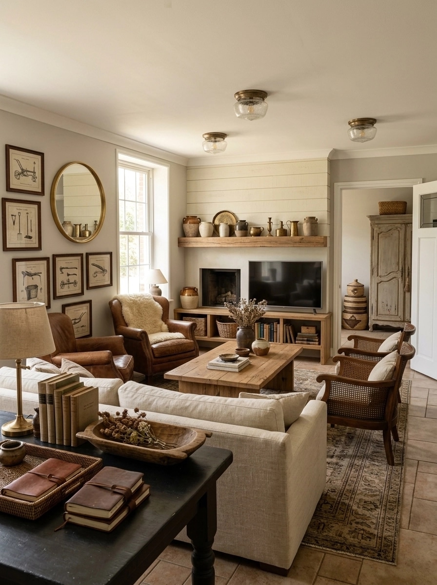 Modern Farmhouse Living Room design — interior photo by GenRoom AI